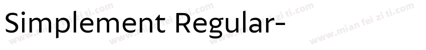 Simplement Regular字体转换